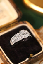 Load image into Gallery viewer, LUOWEND 18K White Gold Real Natural Diamond Ring for Women
