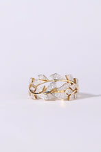Load image into Gallery viewer, LUOWEND 18K Yellow Gold Real Natural Diamond Ring for Women
