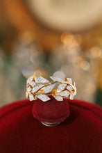 Load image into Gallery viewer, LUOWEND 18K Yellow Gold Real Natural Diamond Ring for Women
