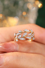 Load image into Gallery viewer, LUOWEND 18K Yellow Gold Real Natural Diamond Ring for Women
