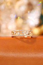 Load image into Gallery viewer, LUOWEND 18K Yellow Gold Real Natural Diamond Ring for Women
