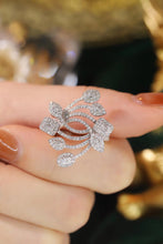 Load image into Gallery viewer, LUOWEND 18K White Gold Real Natural Diamond Ring for Women
