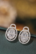 Load image into Gallery viewer, LUOWEND 18K White Gold Real Natural Diamond Stud Earrings for Women
