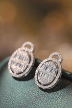 Load image into Gallery viewer, LUOWEND 18K White Gold Real Natural Diamond Stud Earrings for Women
