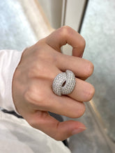Load image into Gallery viewer, LUOWEND 18K White Gold Fine Jewelry Real Natural Diamond Ring for Women
