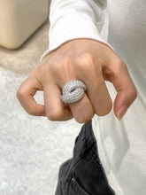 Load image into Gallery viewer, LUOWEND 18K White Gold Fine Jewelry Real Natural Diamond Ring for Women
