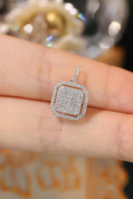 Load image into Gallery viewer, LUOWEND 18K White Gold Real Natural Diamond Pendant Necklace for Women

