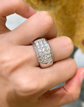 Load image into Gallery viewer, LUOWEND 18K White Gold Fine Jewelry Real Natural Diamond Ring for Women
