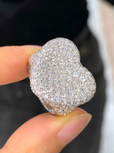 Load image into Gallery viewer, LUOWEND 18K White Gold Fine Jewelry Real Natural Diamond Ring for Women

