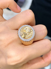 Load image into Gallery viewer, LUOWEND 18K White+Yellow Gold Fine Jewelry Real Natural Diamond Ring for Women
