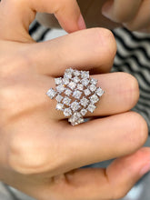 Load image into Gallery viewer, LUOWEND 18K White Gold Fine Jewelry Real Natural Diamond Ring for Women
