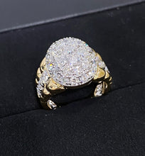 Load image into Gallery viewer, LUOWEND 18k White+Yellow Gold Fine Jewelry Real Natural Diamond Ring for Women
