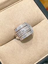 Load image into Gallery viewer, LUOWEND 18K White Gold Fine Jewelry Real Natural Diamond Ring for Women
