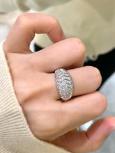 Load image into Gallery viewer, LUOWEND 18K White Gold Fine Jewelry Real Natural Diamond Ring for Women
