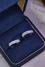 Load image into Gallery viewer, LUOWEND 18K White Gold Natural Diamond Ring for Women
