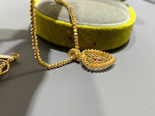 Load image into Gallery viewer, LUOWEND 18K Yellow Gold Natural Ruby Pendant for Women
