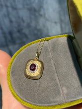 Load image into Gallery viewer, LUOWEND 18K Yellow Gold Natural Ruby Necklace for Women
