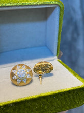 Load image into Gallery viewer, LUOWEND 18K Yellow Gold Natural Diamond Earrings for Women
