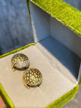 Load image into Gallery viewer, LUOWEND 18K Yellow Gold Natural Diamond Earrings for Women
