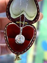 Load image into Gallery viewer, LUOWEND 18K White/Yellow Gold Natural Diamond Necklace for Women
