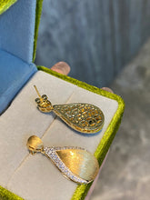 Load image into Gallery viewer, LUOWEND 18K Yellow Gold Natural Diamond Earrings for Women
