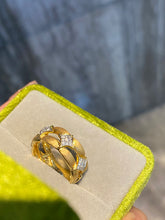 Load image into Gallery viewer, LUOWEND 18K Yellow Gold Natural Diamond Ring for Women
