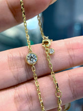 Load image into Gallery viewer, LUOWEND 18K Yellow Gold Natural Diamond Bracelet for Women
