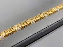 Load image into Gallery viewer, LUOWEND 18K Yellow Gold Natural Diamond Bracelet for Women
