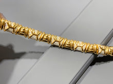 Load image into Gallery viewer, LUOWEND 18K Yellow Gold Natural Diamond Bracelet for Women
