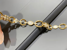 Load image into Gallery viewer, LUOWEND 18K Yellow Gold Natural Diamond Bracelet for Women
