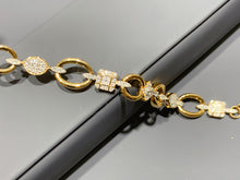Load image into Gallery viewer, LUOWEND 18K Yellow Gold Natural Diamond Bracelet for Women

