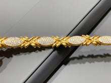 Load image into Gallery viewer, LUOWEND 18K Yellow Gold Natural Diamond Bracelet for Women
