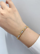 Load image into Gallery viewer, LUOWEND 18K Yellow Gold Natural Diamond Bracelet for Women
