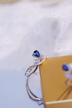 Load image into Gallery viewer, LUOWEND 18K White Gold Real Natural Diamond and Emerald Ring for Women
