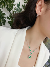 Load image into Gallery viewer, LUOWEND 18K White/Yellow Gold Natural Diamond Earrings for Women
