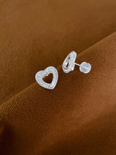 Load image into Gallery viewer, LUOWEND 18K White Gold Natural Diamond Earrings for Women
