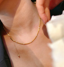 Load image into Gallery viewer, LUOWEND 18K Yellow Gold Party Necklace for Women
