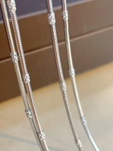 Load image into Gallery viewer, LUOWEND 18K White Gold Necklace for Women
