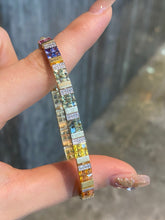 Load image into Gallery viewer, LUOWEND 18K Yellow Gold Natural Color Sapphire Bracelet for Women
