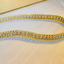 Load image into Gallery viewer, LUOWEND 18K White+Yellow Gold Bracelet for Women
