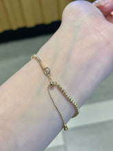 Load image into Gallery viewer, LUOWEND 18K Yellow Gold Natural Pink Sapphire Bracelet for Women
