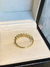 Load image into Gallery viewer, LUOWEND 18K Yellow Gold Natural Color Sapphire Ring for Women
