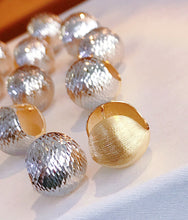 Load image into Gallery viewer, LUOWEND 18K White+Yellow Gold Earrings for Women
