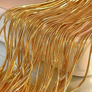 LUOWEND 18K Yellow Gold Necklace for Women
