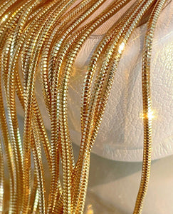 LUOWEND 18K Yellow Gold Necklace for Women