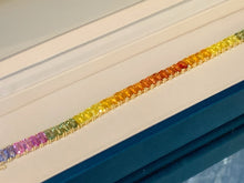 Load image into Gallery viewer, LUOWEND 18K Yellow Gold Natural Color Sapphire Bracelet for Women
