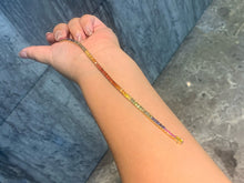 Load image into Gallery viewer, LUOWEND 18K Yellow Gold Natural Color Sapphire Bracelet for Women
