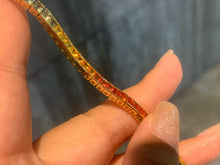 Load image into Gallery viewer, LUOWEND 18K Yellow Gold Natural Color Sapphire Bracelet for Women
