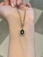 Load image into Gallery viewer, LUOWEND 18K Yellow Gold Natural Diamond Pendant for Women
