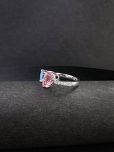 Load image into Gallery viewer, LUOWEND 18K White Gold Natural Gemstone Ring for Women
